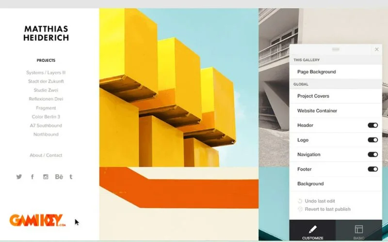 Creating a welcome page in Adobe Portfolio