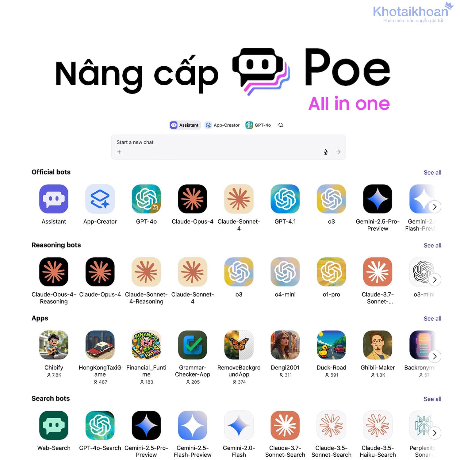 Upgrade Poe AI Account