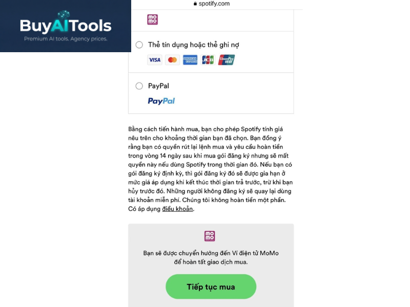 Mobile payment selection