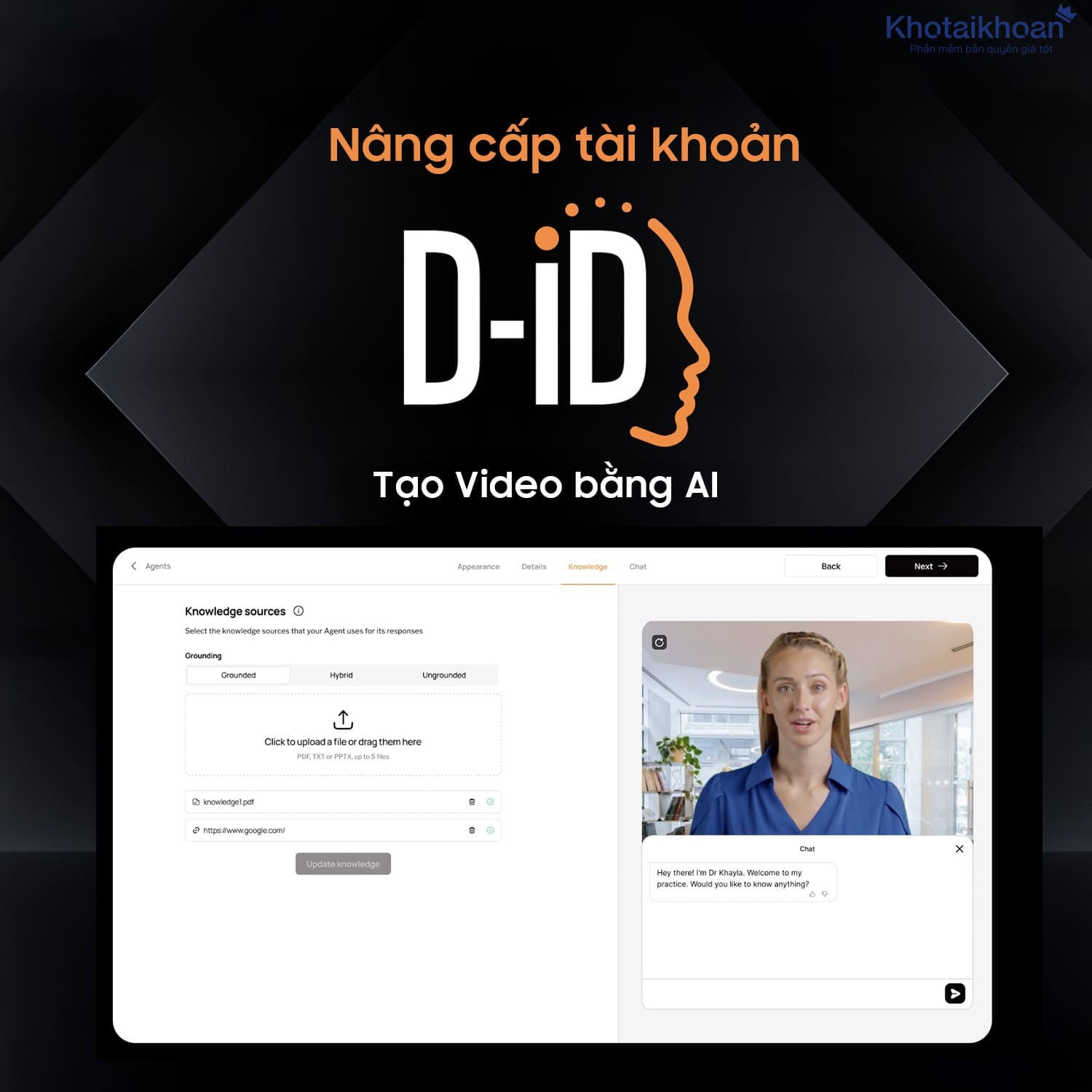 Upgrade D-ID AI Account