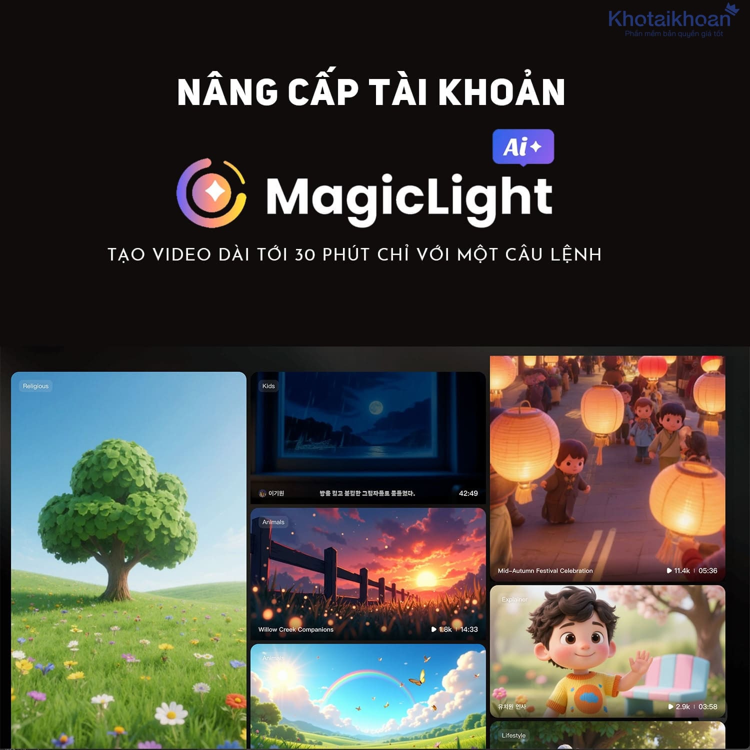 Upgrade Magiclight AI account