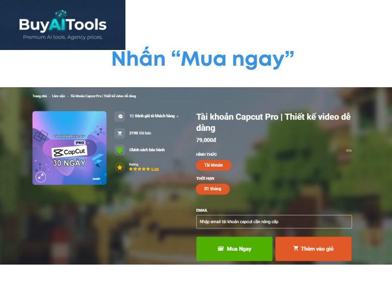 Tài khoản Capcut Pro 