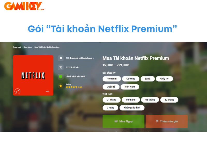 Tài khoản Netflix Premium