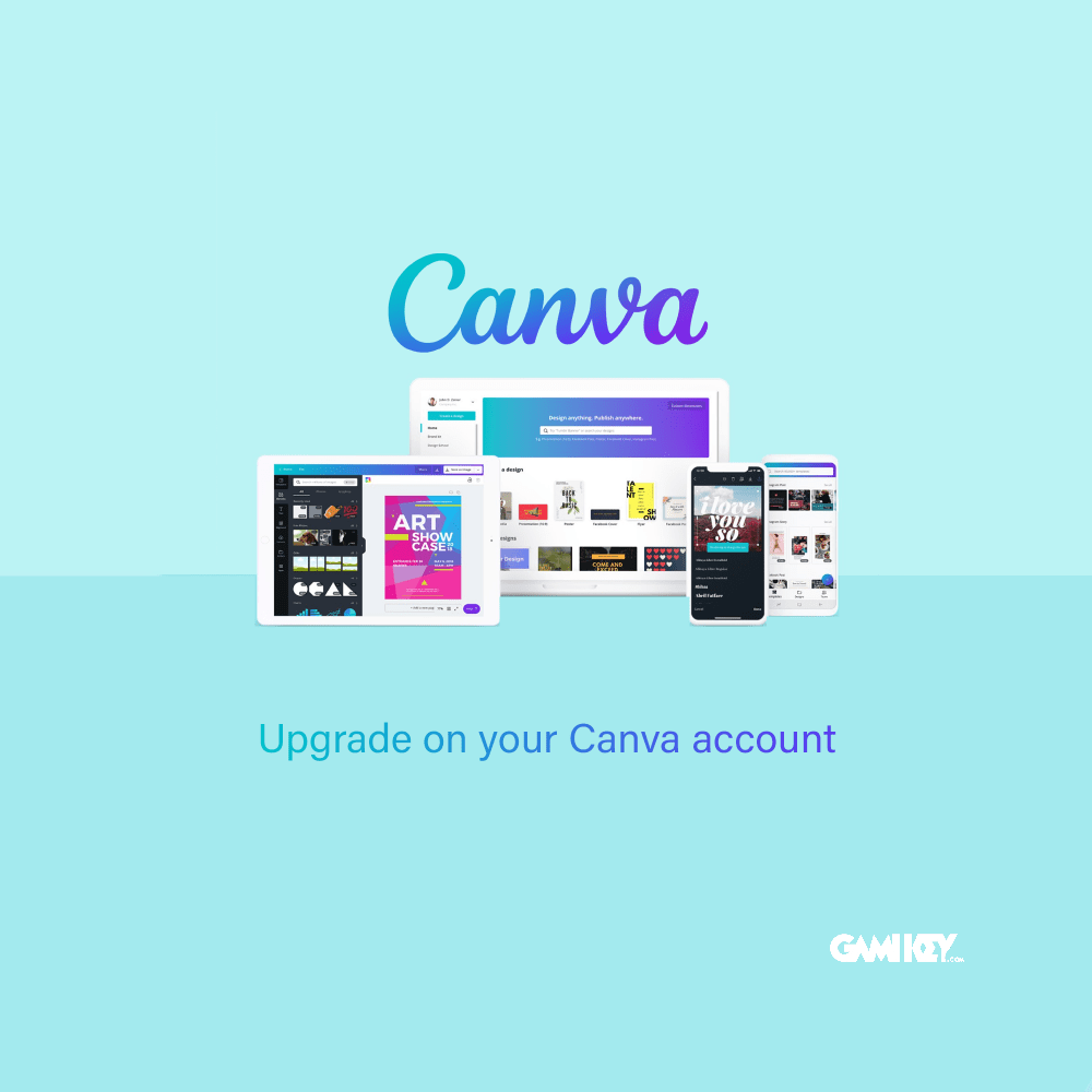 Upgrade your Canva account to 12 months.