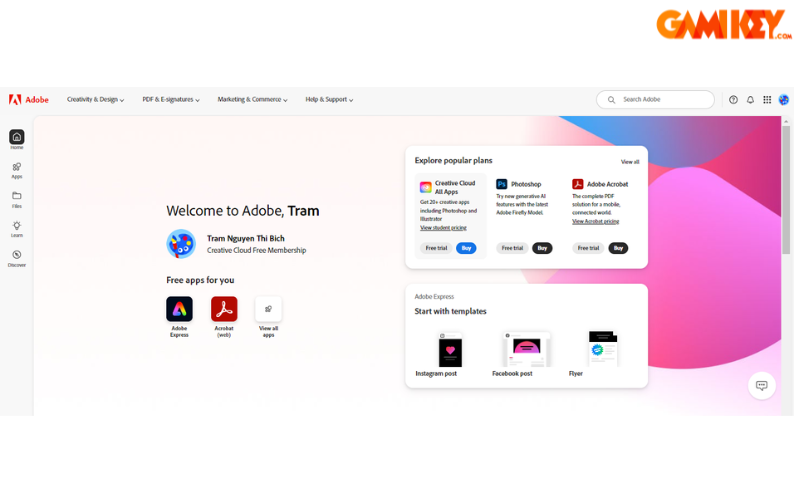 Adobe Connect trial signup