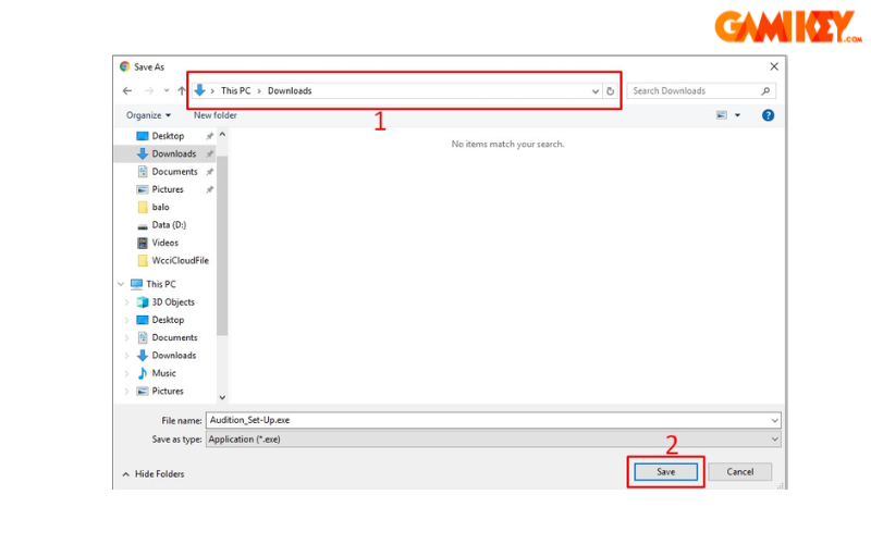 Download location selection