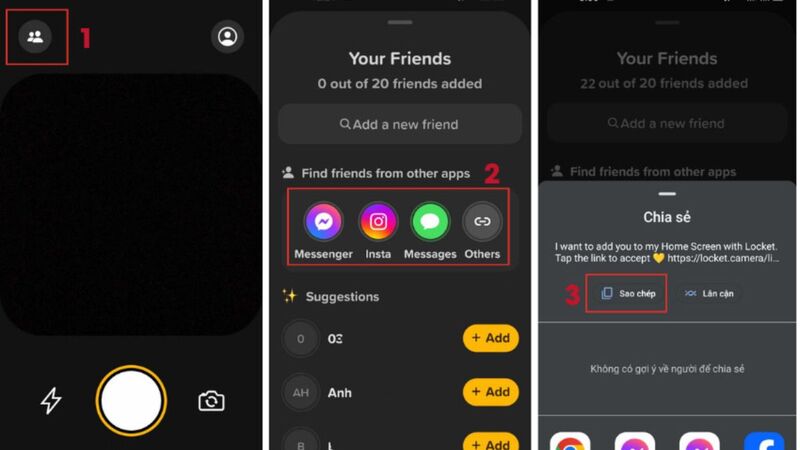 cách kết bạn trên locket