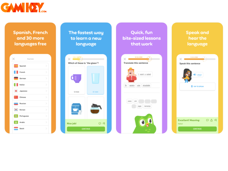 Key features of Duolingo Super