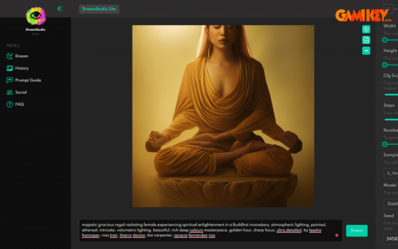AI tool for generating images from text