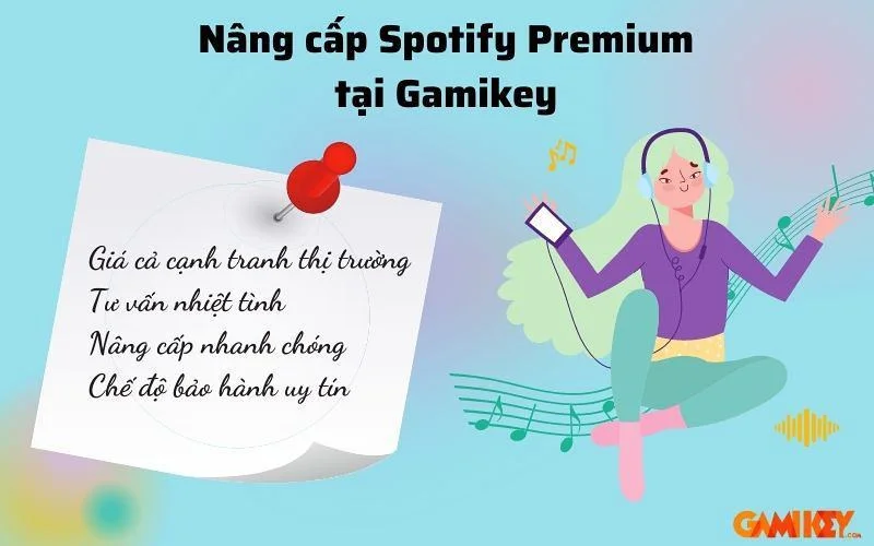nang cap tai khoan spotify premium tai gamikey