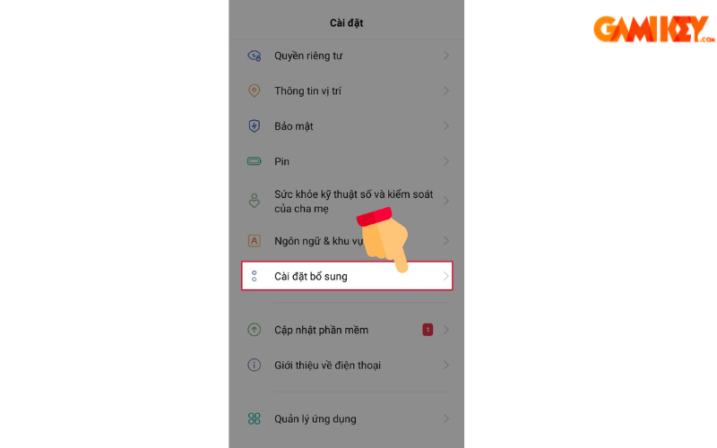 Android date & time settings screen