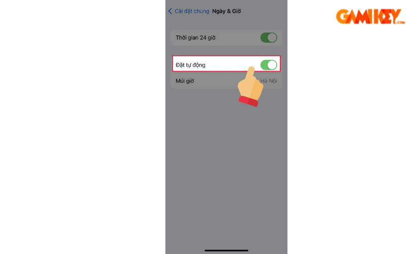 iOS automatic date & time enabled